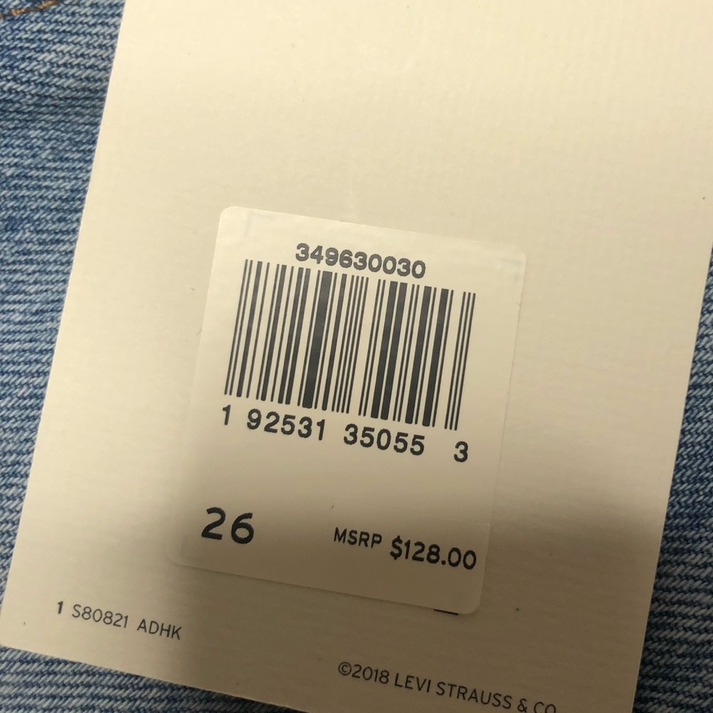 Levi’s rhinestone denim skirt NWT 26 - Picture 7 of 8